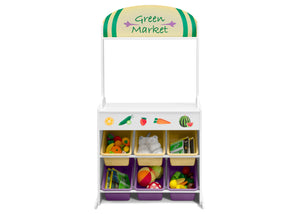 Assorted (999) 5-Reversible 4-in-1 Pretend Play Center with Chalkboard & Storage