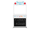 Assorted (999) 6-Reversible 4-in-1 Pretend Play Center with Chalkboard & Storage
