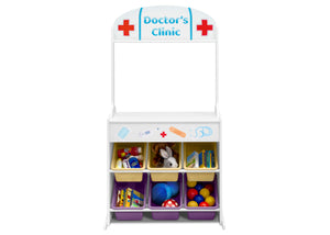 Assorted (999) 7-Reversible 4-in-1 Pretend Play Center with Chalkboard & Storage