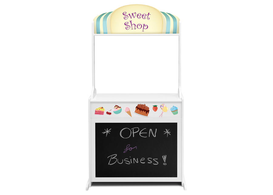 Assorted (999) 8-Reversible 4-in-1 Pretend Play Center with Chalkboard & Storage
