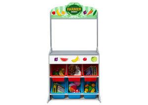 Assorted (999) 5-Reversible 4-in-1 Pretend Play Center with Chalkboard & Storage