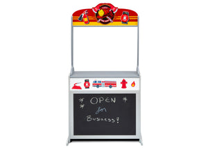 Assorted (999) 8-Reversible 4-in-1 Pretend Play Center with Chalkboard & Storage