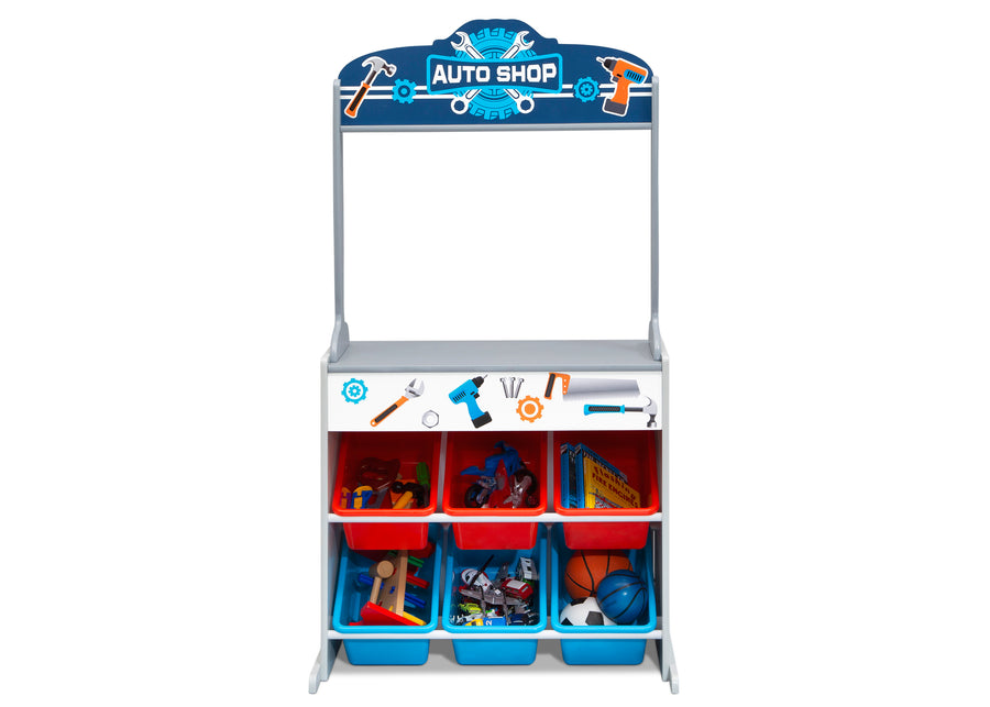Assorted (999) 11-Reversible 4-in-1 Pretend Play Center with Chalkboard & Storage