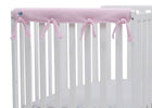 Pink (654) 2-Waterproof Fleece Crib Rail Covers/Protectors for Short Side Rails, 2 Pack