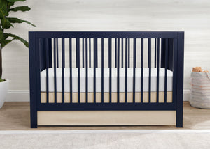 Linen Grey (070) 16-babyGap Linen Crib Skirt