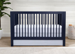 Baby Blue (470) 26-babyGap Linen Crib Skirt