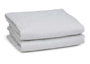 Sertapedic Crib Mattress Liner Pads (Pack of 2) Folded View 3-Crib Mattress Liner Pads (Pack of 2)| Extra Protection for Baby’s Crib with Nanotex Technology| 100% Waterproof (White)