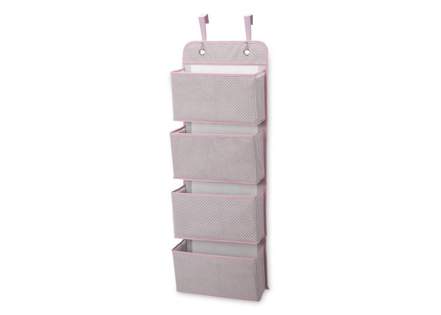 Delta Children Infinity Pink (693) 4-Pocket Hanging Wall Organizer c2c 5-4-Pocket Hanging Wall Organizer