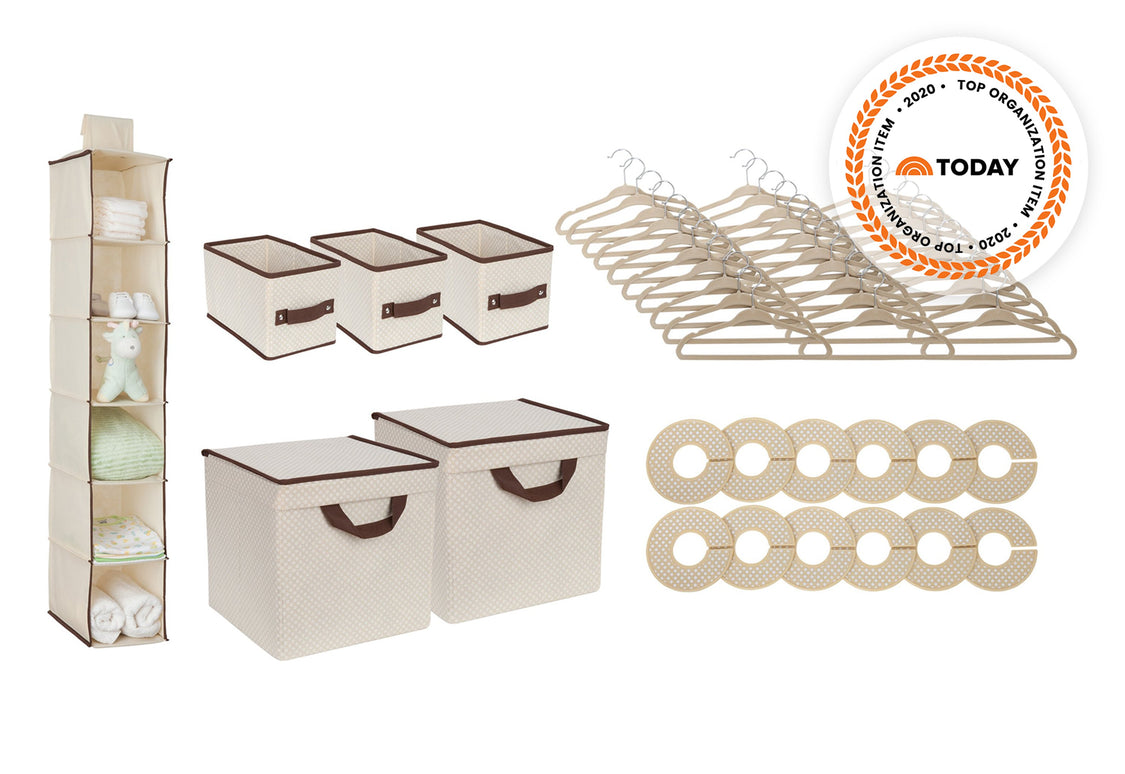 SS2055 250 48 Piece Nursery Storage Set Beige silo 98