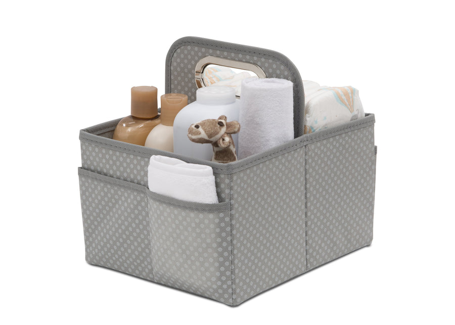 Delta Children Dove Grey (058) Portable Nursery Caddy a2a 1-Portable Nursery Caddy