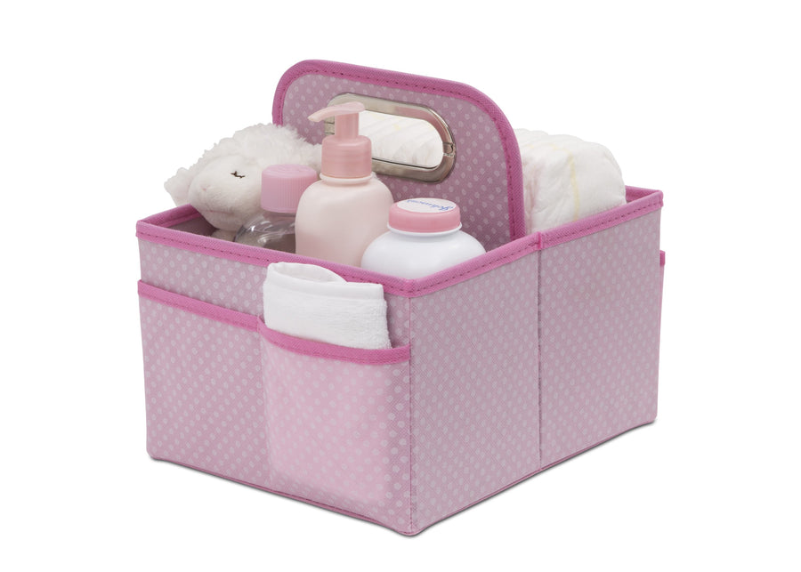 Delta Children Barely Pink (689) Portable Nursery Caddy e2e 5-Portable Nursery Caddy