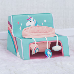 Blue Unicorn (5060) 23-Unicorn Sit N Play Portable Activity Seat for Babies