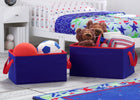 2 Piece Foldable Storage Bin Basket Box (Navy and Red) 1-2 Piece Foldable Storage Bin Basket Box (Navy and Red)