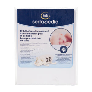 No Color (NO) 3-Sertapedic Crib Mattress Encasement, 4 Pack
