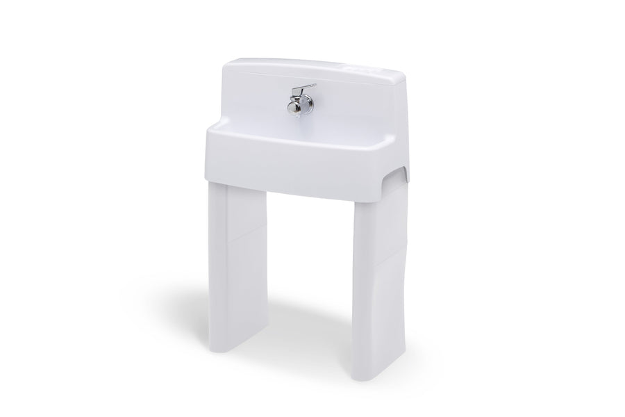 White and Turquoise (5052) 9-MySize 3-in-1 Convertible Sink, Step Stool and Bath Toy for Kids