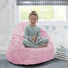 Pink (210C) 15-Cozee Fluffy Chair, Toddler Size (For Kids Up to 6 Years Old)