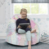 Tie-Dye (5055) 18-Cozee Fluffy Chair, Kid Size (For Kids Up To 10 Years Old)