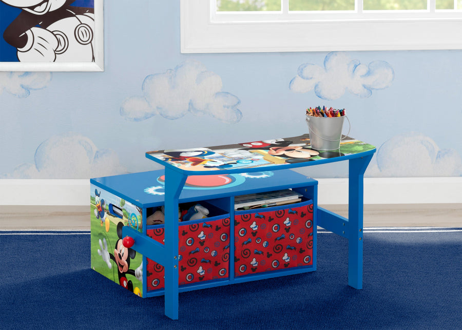 Delta Children Mickey Mouse Activity Bench, Hangtag View Desk 1-Mickey Mouse Activity Bench