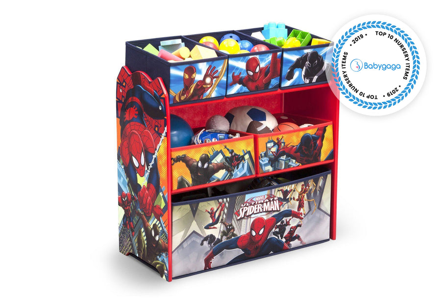 Delta Children Spider-Man Multi-Bin Toy Organizer 4-Spider-Man Multi-Bin Toy Organizer
