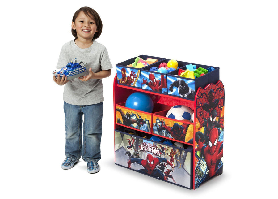 Spider-Man (1163) 3-Spider-Man Multi-Bin Toy Organizer