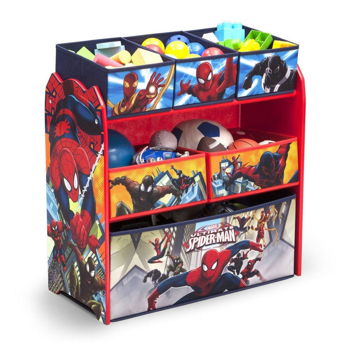 Delta Children Spider-Man Multi-Bin Toy Organizer 7-Spider-Man Multi-Bin Toy Organizer