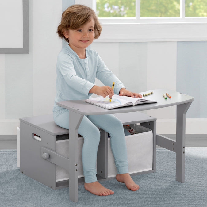 Delta Children Grey (026) MySize Activity Bench 13-MySize Activity Bench