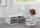 Delta Children Bianca White (130) MySize Activity Bench, Model View 2 8-MySize Activity Bench