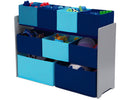 Grey (026) 15-Deluxe Multi-Bin Toy Organizer with Storage Bins