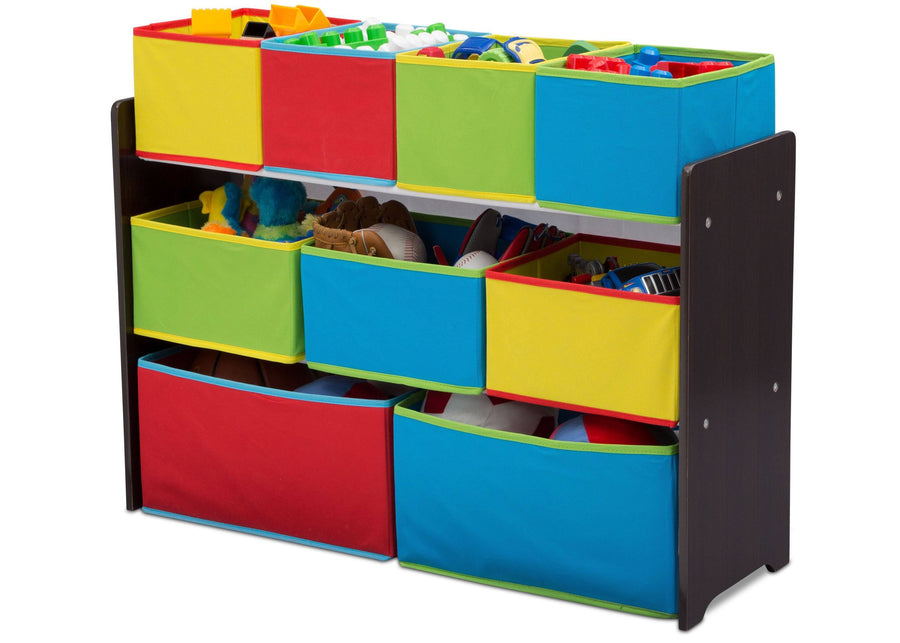 Dark Chocolate (207) 5-Deluxe Multi-Bin Toy Organizer with Storage Bins
