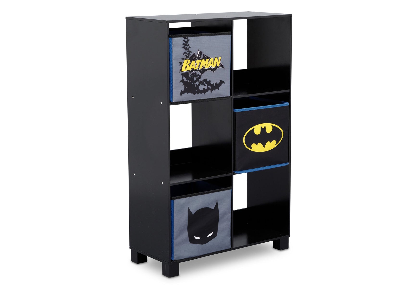 Delta Children Batman (1200) 6 Cubby Deluxe Storage Unit (TB83421BT), Side Silo, a2a
