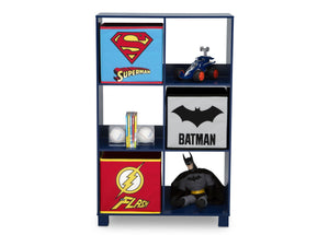 Delta Children Justice League (1215) 6 Cubby Deluxe Storage Unit (TB83424JL), Silo, a3a 2-Justice League Cubby