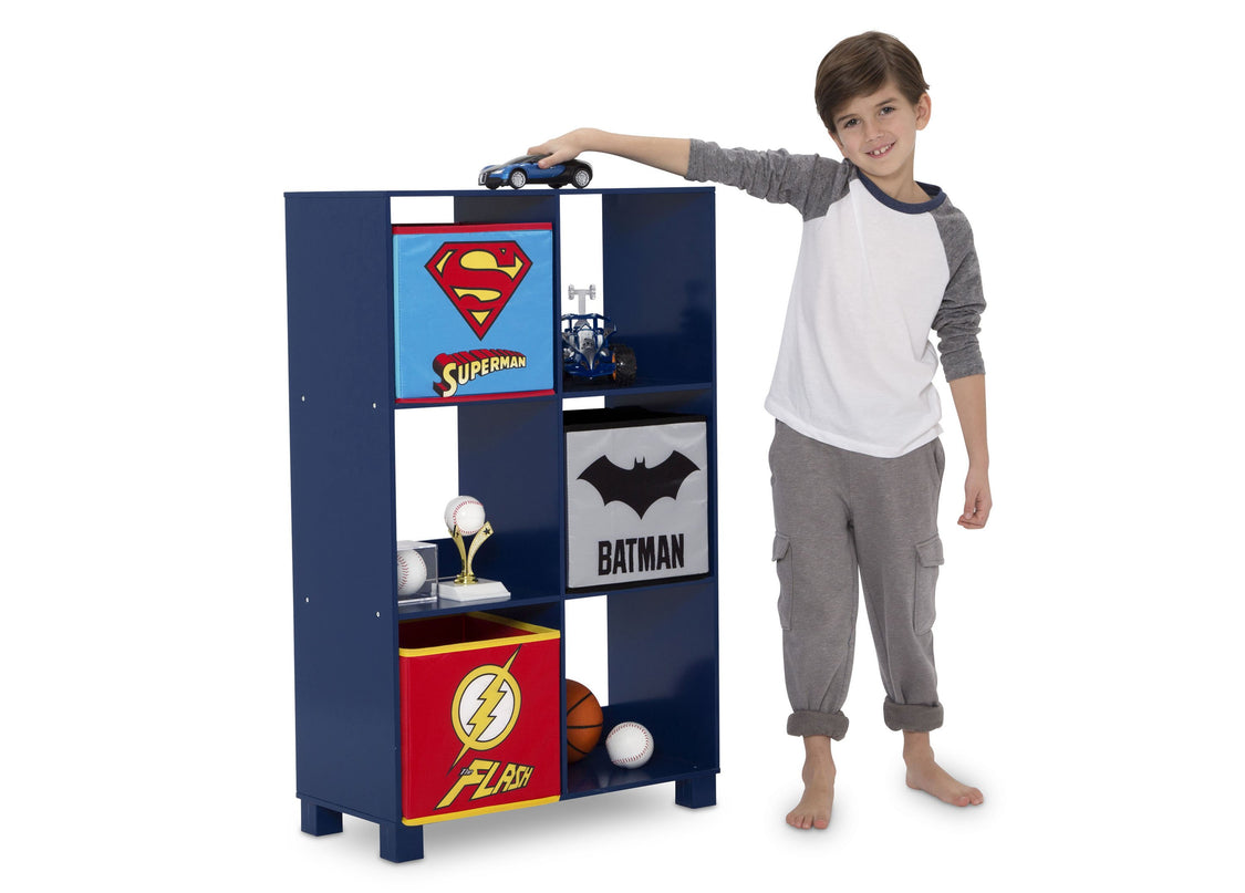 Delta Children Justice League (1215) 6 Cubby Deluxe Storage Unit (TB83424JL), Silo with kid, a4a