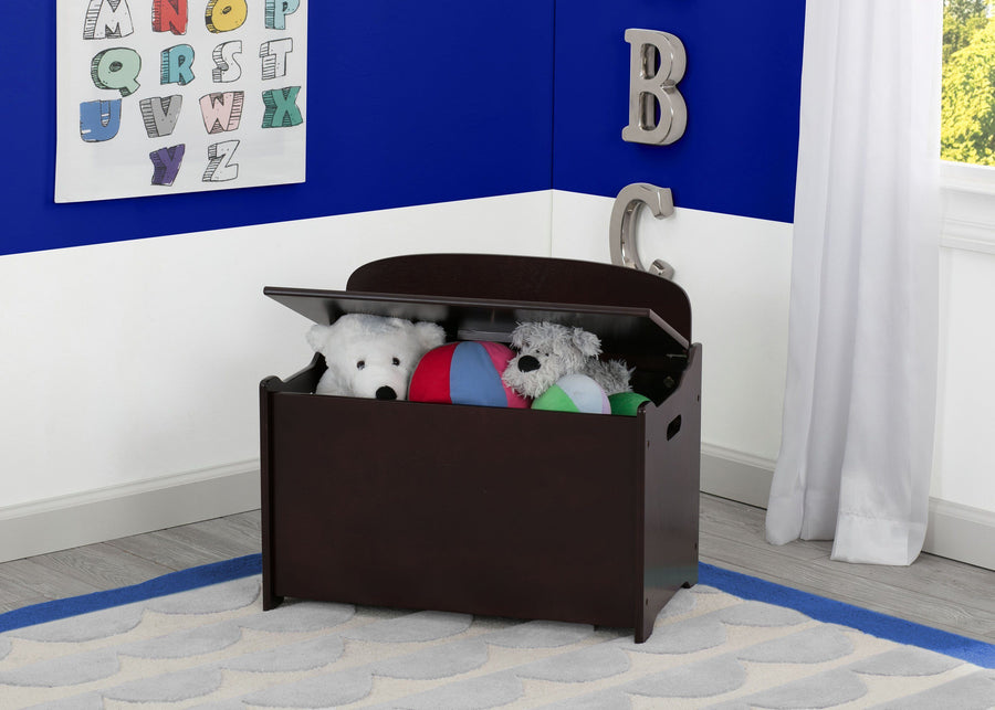 Delta Children Dark Chocolate (207) MySize Deluxe Toy Box, Room, c0c 22-MySize Deluxe Toy Box