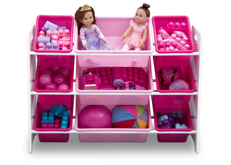 Bianca White (130) 10-MySize 9 Bin Plastic Toy Organizer