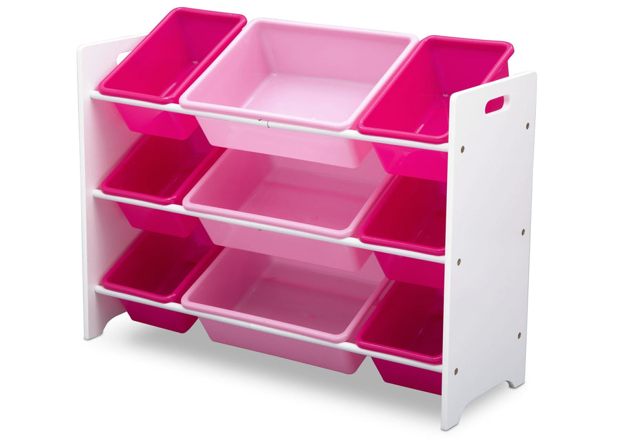 Bianca White (130) 13-MySize 9 Bin Plastic Toy Organizer