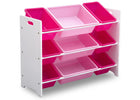 Bianca White (130) 12-MySize 9 Bin Plastic Toy Organizer