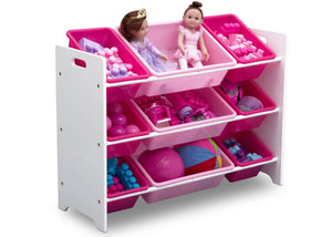 Bianca White (130) 11-MySize 9 Bin Plastic Toy Organizer