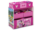 Delta Children Minnie Mouse (1063) Design and Store 6 Bin Toy Organizer 1-Minnie Mouse Design and Store 6 Bin Toy Organizer