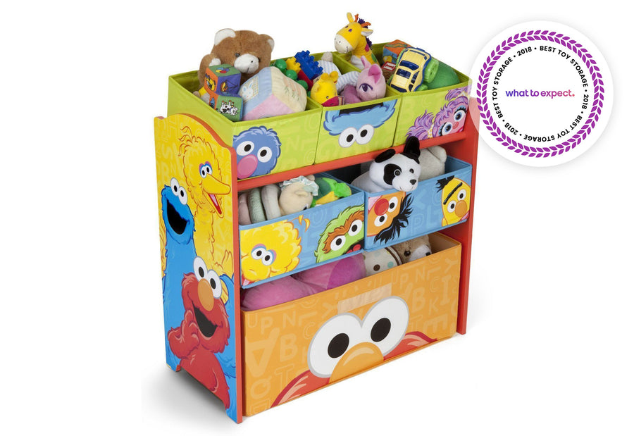Style 1 999 Assorted (999) 3-Sesame Street Multi-Bin Toy Organizer