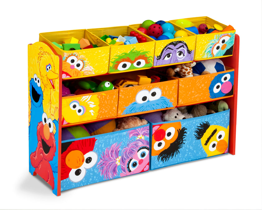 Assorted (999) 6-Sesame Street Deluxe Multi-Bin Toy Organizer