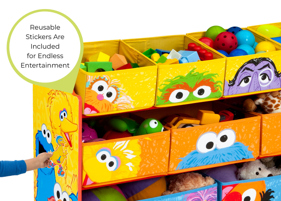 Style 1 (999) 4-Sesame Street Deluxe Multi-Bin Toy Organizer