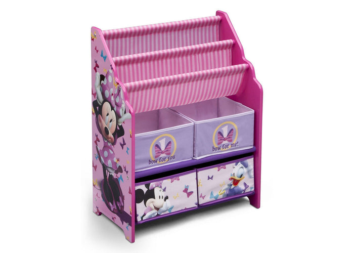 Delta Children Minnie Mouse Book & Toy Organizer, Right View  2-Minnie Mouse Book & Toy Organizer
