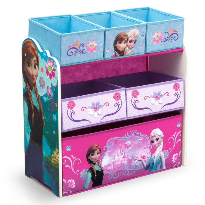 Delta Children Frozen Multi-Bin Toy Organizer 6-Frozen Multi-Bin Toy Organizer