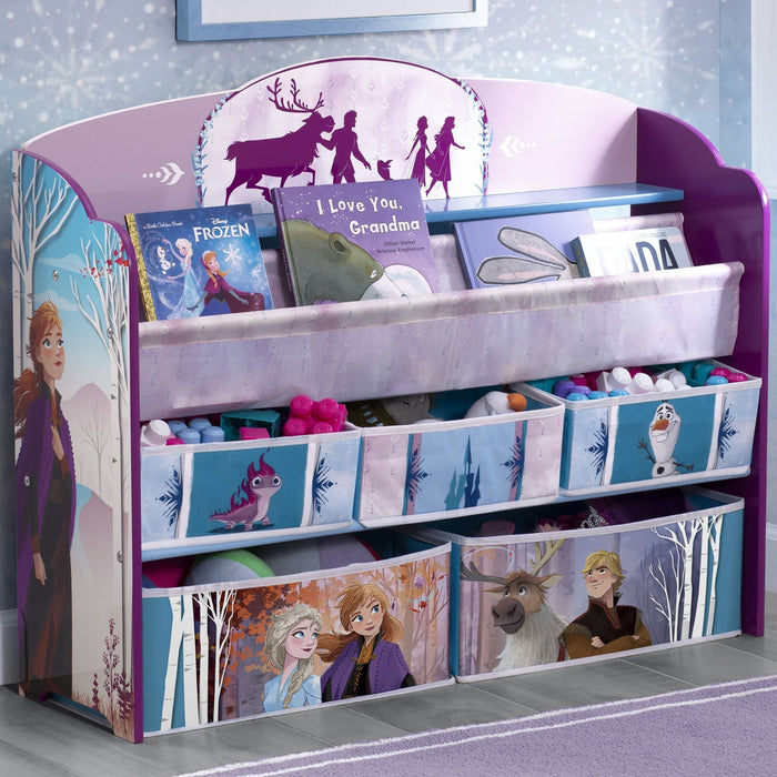 Delta Children Frozen 2 (1097) Deluxe Toy and Book Organizer 0-Frozen II Deluxe Toy and Book Organizer