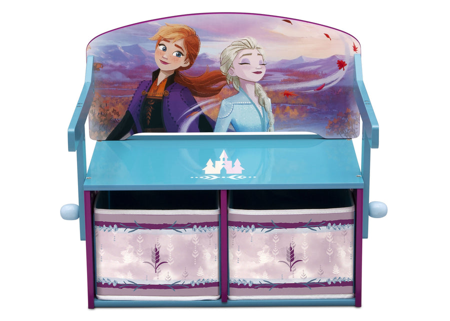 Delta Children Frozen 2 (1097) Convertible Activity Bench, Front Silo Bench View 6-Frozen II Convertible Activity Bench