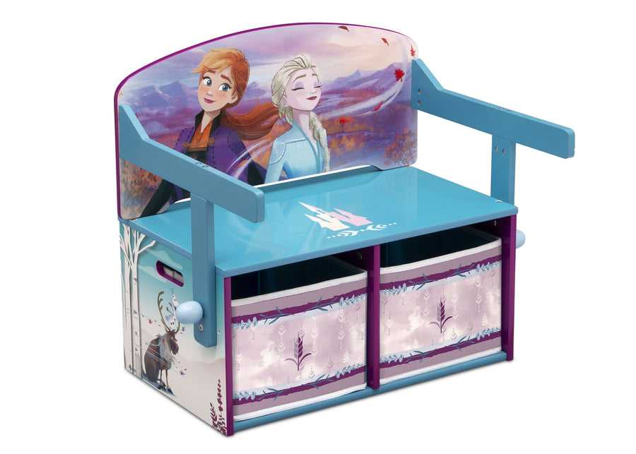 Delta Children Frozen 2 (1097) Convertible Activity Bench, Right Silo Bench View 8-Frozen II Convertible Activity Bench