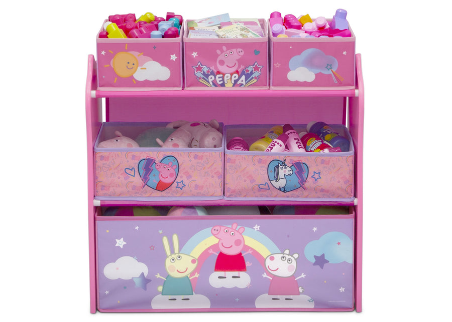 Peppa Pig (1171) 4-Peppa Pig 6 Bin Design and Store Toy Organizer