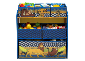 Delta Children The Lion King (1079) 6-Bin Design & Store Toy Storage Organizer, Front Silo View 0-The Lion King 6-Bin Design & Store Toy Storage Organizer