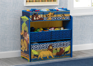 Delta Children The Lion King (1079) 6-Bin Design & Store Toy Storage Organizer, Hangtag View 4-The Lion King 6-Bin Design & Store Toy Storage Organizer