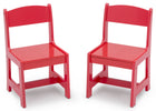 Watermelon (032C) 5-MySize Wood Kids Chairs for Playroom (Pack of 2)